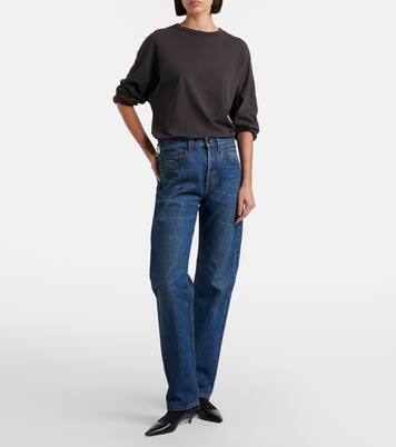 Daciana low-rise straight jeans | The Row