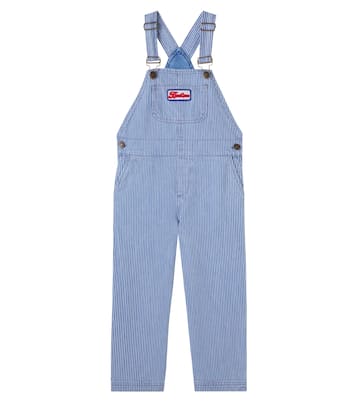 Nope striped denim overalls | Bonton