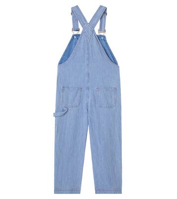 Nope striped denim overalls | Bonton
