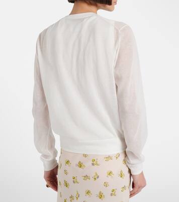 Summer semi-sheer cotton-blend cardigan | Dorothee Schumacher