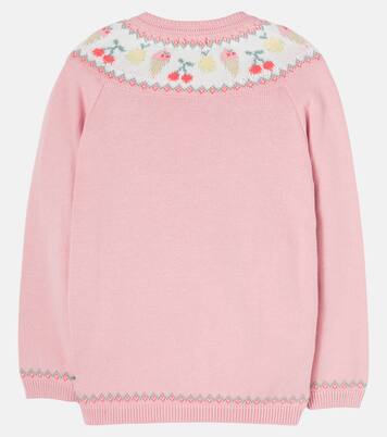 Helado intarsia cotton cardigan | La Coqueta