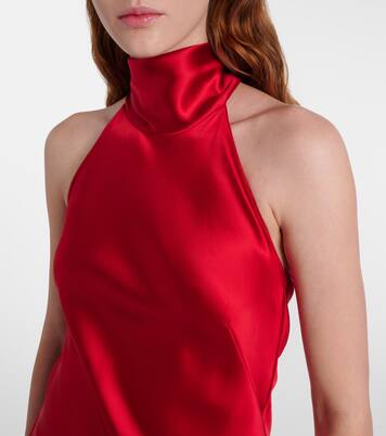 Halterneck satin gown | Ralph Lauren Collection