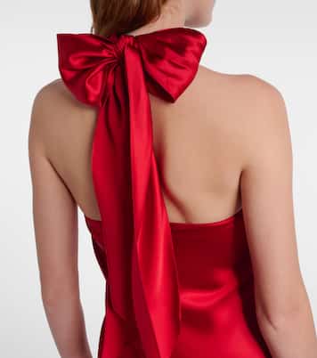 Halterneck satin gown | Ralph Lauren Collection