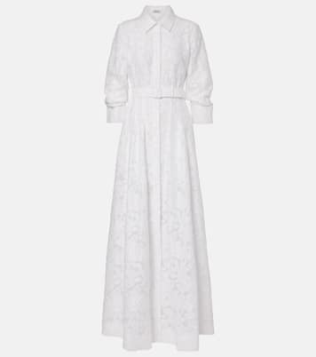 Robe longue Courtney en jacquard d'organza | Simkhai