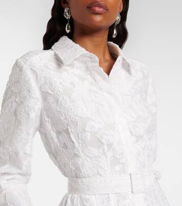 Robe longue Courtney en jacquard d'organza | Simkhai