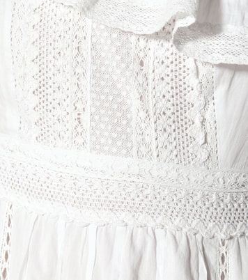 Robe midi Coco asymétrique en coton | Velvet