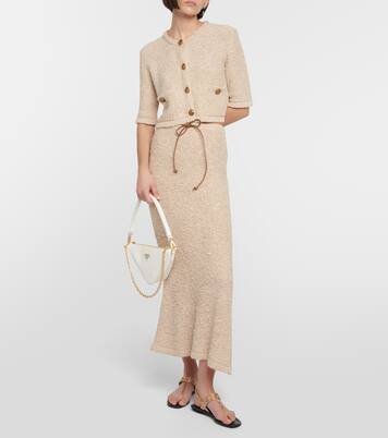 Sandali infradito in pelle con borchie | Prada