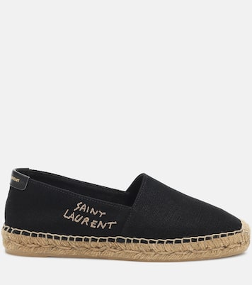 Embroidered canvas espadrilles | Saint Laurent
