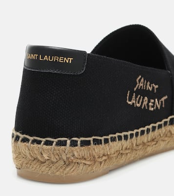 Embroidered canvas espadrilles | Saint Laurent