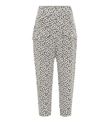 Pantaloni Cecilia a stampa in seta | Stella McCartney