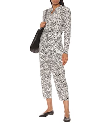 Pantaloni Cecilia a stampa in seta | Stella McCartney