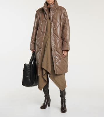 Anissa quilted faux leather coat | Stand Studio