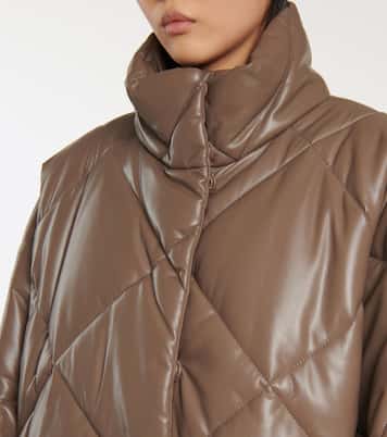Anissa quilted faux leather coat | Stand Studio
