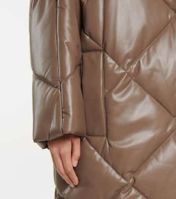 Anissa quilted faux leather coat | Stand Studio