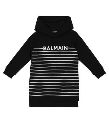 Kapuzenkleid aus Baumwolle | Balmain Kids