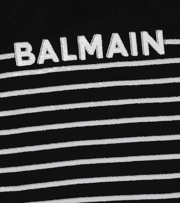 Kapuzenkleid aus Baumwolle | Balmain Kids
