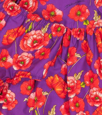 Bebé - vestido y braga de algodón floral | Dolce&Gabbana Kids