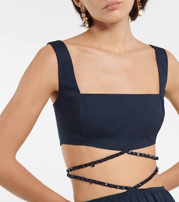 Maxikleid Peonia aus Baumwollpopeline | Agua by Agua Bendita