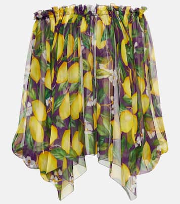 Printed silk chiffon blouse | Dolce&Gabbana
