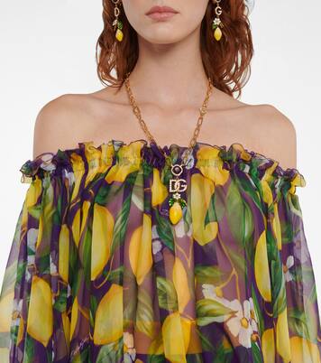 Printed silk chiffon blouse | Dolce&Gabbana