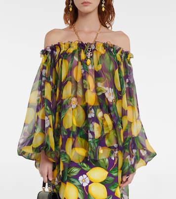 Printed silk chiffon blouse | Dolce&Gabbana