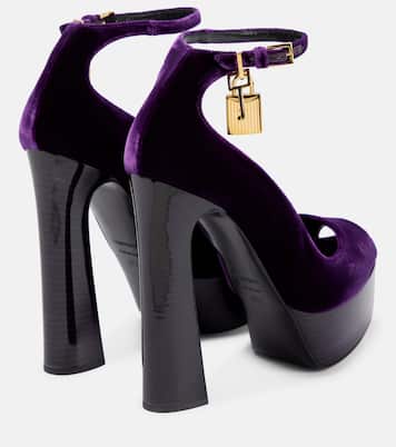Velvet platform pumps | Tom Ford