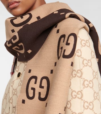 Sciarpa in lana e seta GG | Gucci