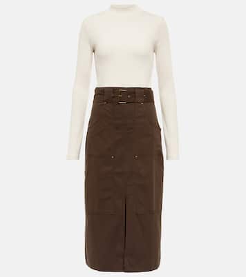 Morrisey cotton-blend midi dress | Veronica Beard