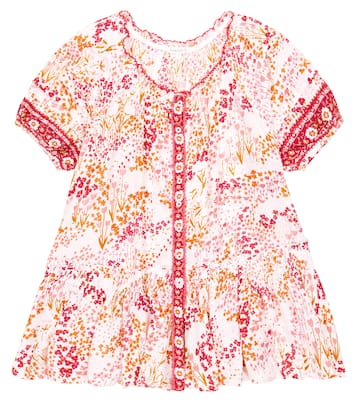 Abito Amelie in cotone con ricami | Poupette St Barth Kids