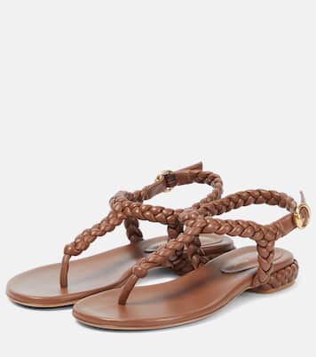 Sandali Ravello in nappa intrecciata | Gianvito Rossi