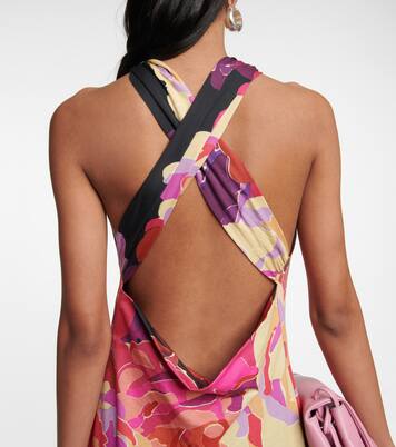 Abito midi in cotone con stampa | Dries Van Noten