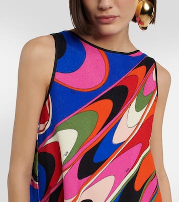 Onde cotton-blend minidress | Pucci