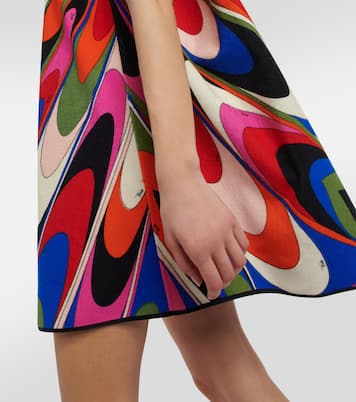 Onde cotton-blend minidress | Pucci