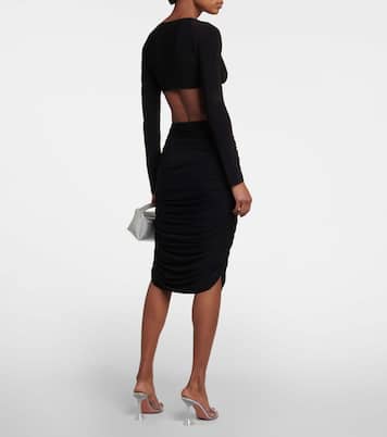 Top cropped in jersey arricciato | Norma Kamali