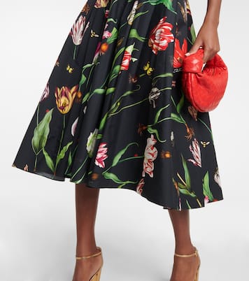 Abito midi monospalla in misto cotone | Oscar de la Renta