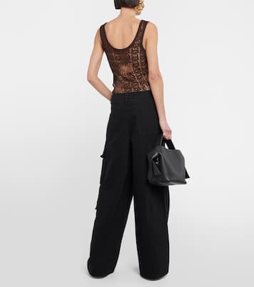 High-Rise-Cargohose Hailey aus Denim | The Frankie Shop