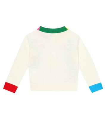 Baby - Cardigan in cotone con intarsio | Stella McCartney Kids