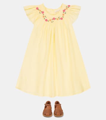 Besticktes Kleid Edith aus Baumwolle | Louise Misha