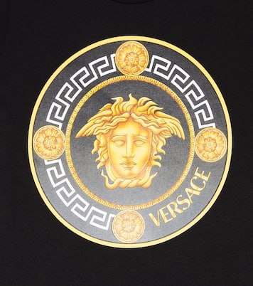 Medusa 로고 프린트 코튼 티셔츠 | Versace Kids