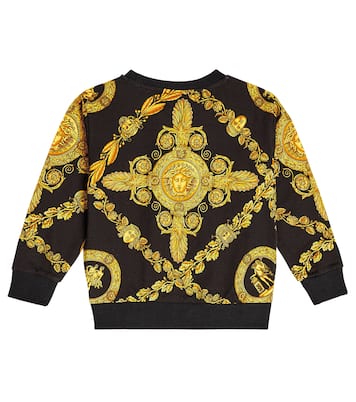 Barocco cotton sweatshirt | Versace Kids