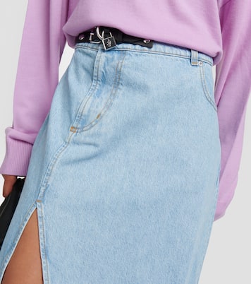 Jupe longue asymétrique en jean | JW Anderson