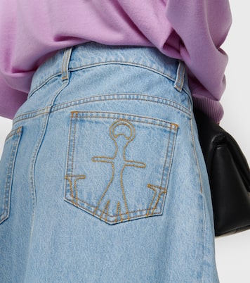 Jupe longue asymétrique en jean | JW Anderson