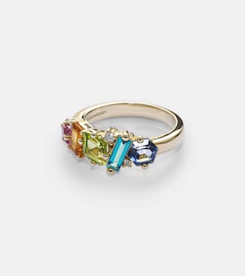 Bague Nadima Glimmer en or 14 ct, topaze, citrine et diamants | Suzanne Kalan