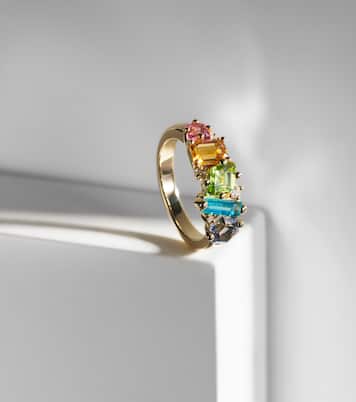 Bague Nadima Glimmer en or 14 ct, topaze, citrine et diamants | Suzanne Kalan