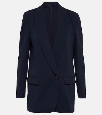 Blazer monopetto in misto cotone | Brunello Cucinelli