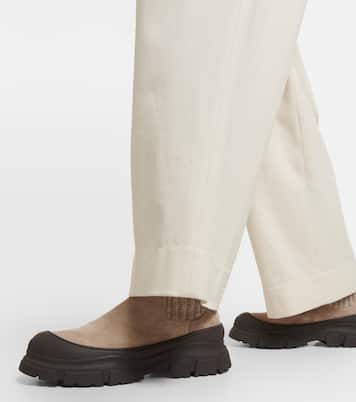 Stivaletti Chelsea in suede | Brunello Cucinelli
