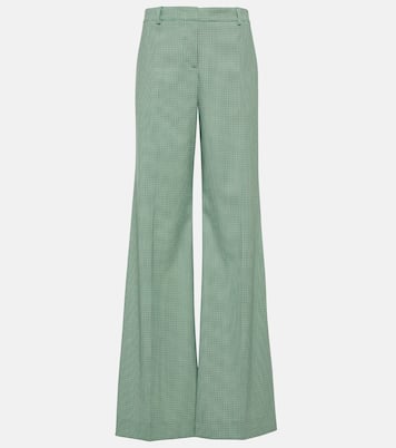 Pantalon ample en laine mélangée à carreaux | Etro