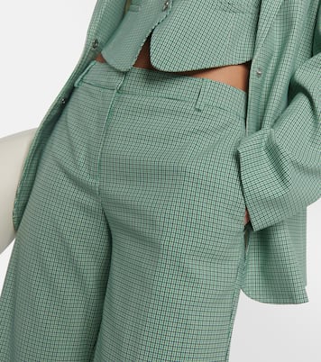 Pantalon ample en laine mélangée à carreaux | Etro