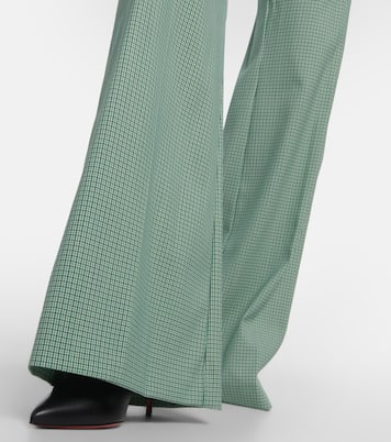Pantalon ample en laine mélangée à carreaux | Etro