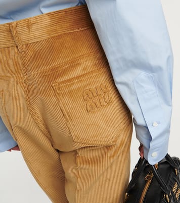 Pantaloni in velluto a coste | Miu Miu